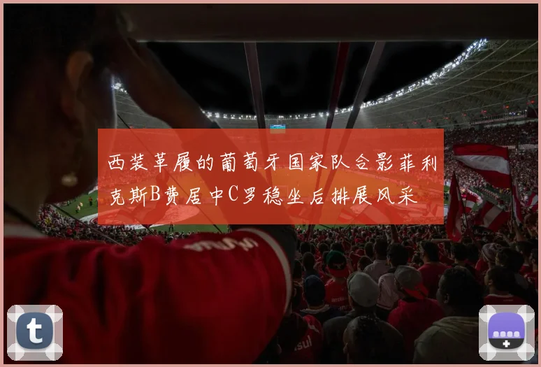 西装革履的葡萄牙国家队合影菲利克斯B费居中C罗稳坐后排展风采